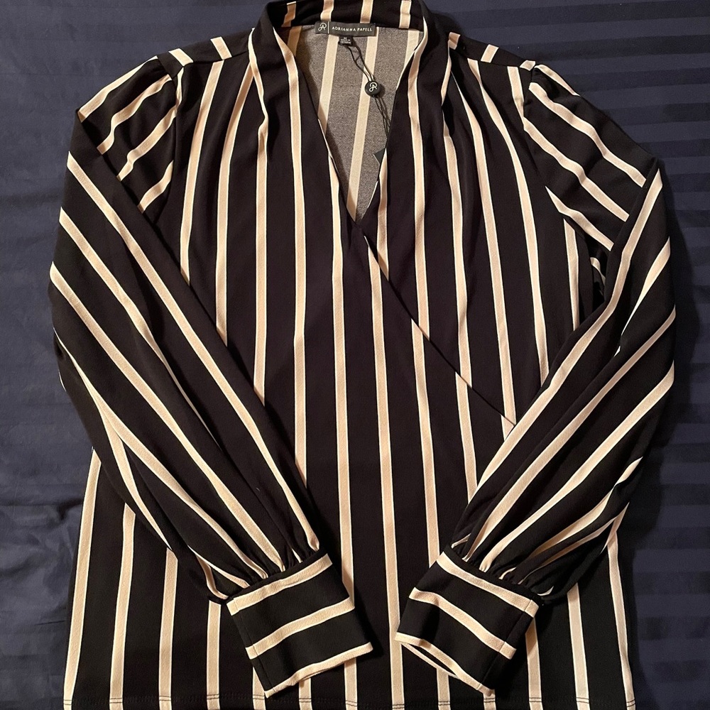 Adrianna Papell Women’s Long Sleeve Blouse Size M
